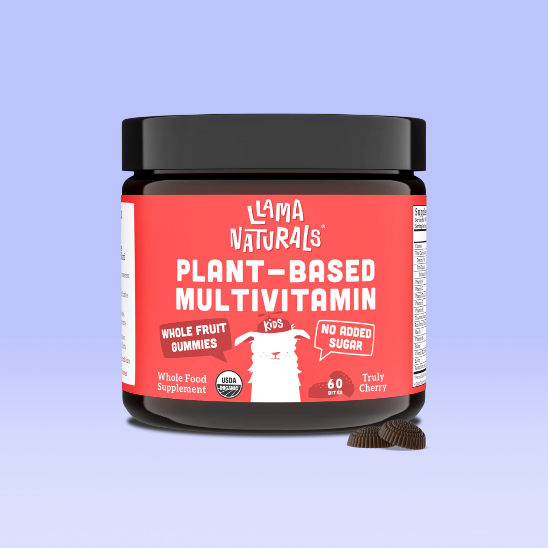llama naturals | kids whole fruit multivitamin gummies