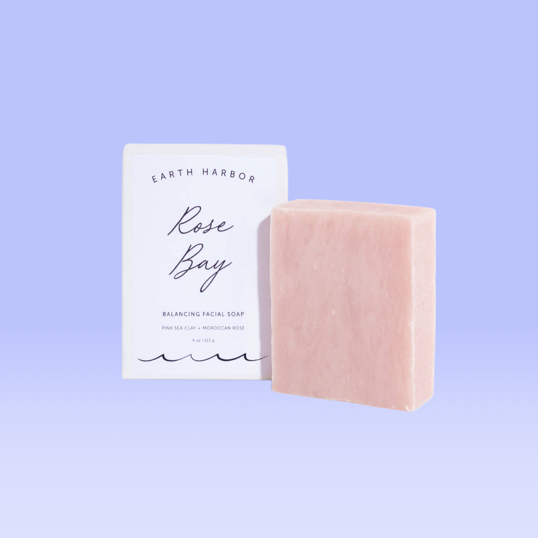 facial soap | pink sea clay + rose